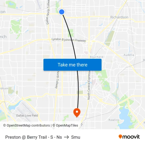 Preston @ Berry Trail - S - Ns to Smu map