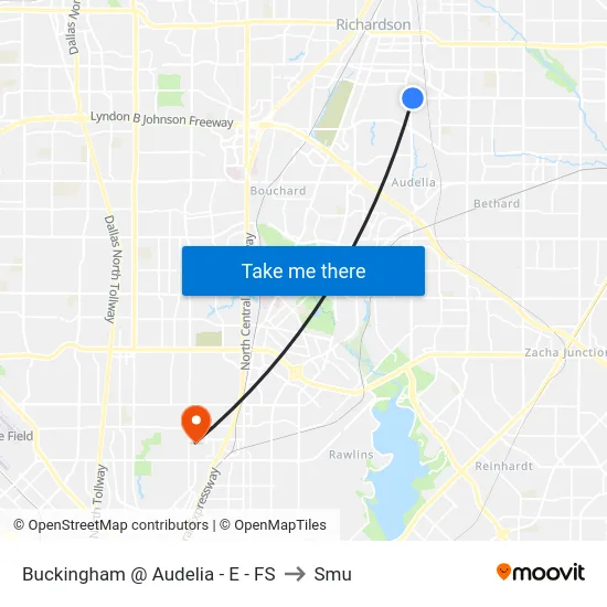 Buckingham @ Audelia - E - FS to Smu map