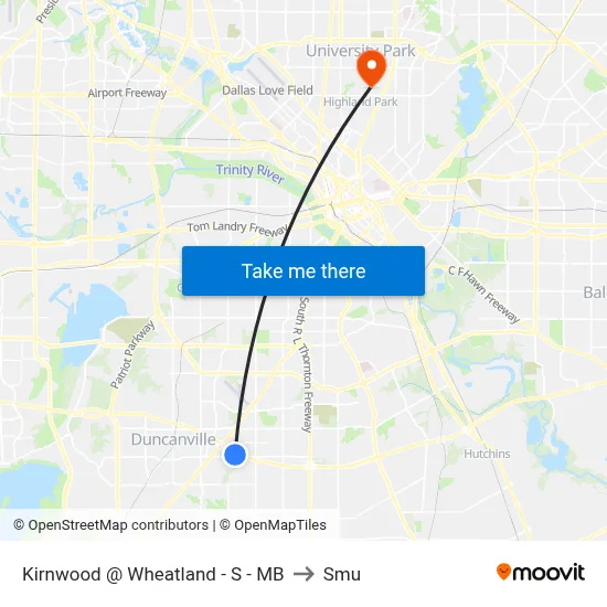 Kirnwood @ Wheatland - S - MB to Smu map