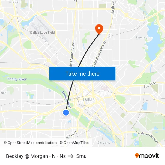 Beckley @ Morgan - N - Ns to Smu map