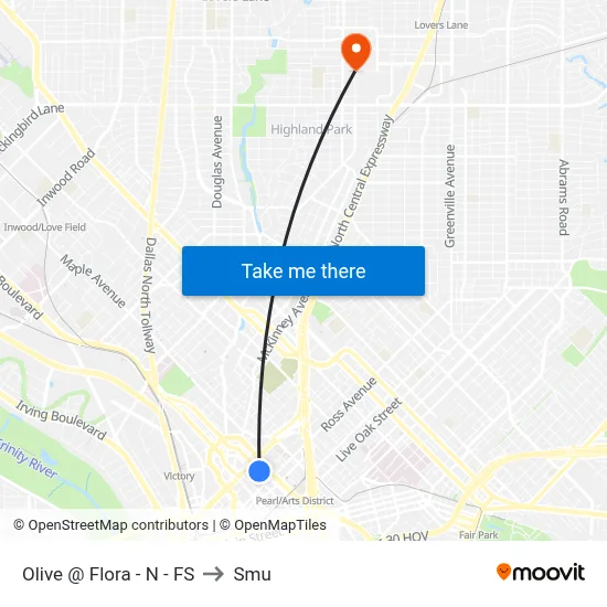 Olive @ Flora - N - FS to Smu map