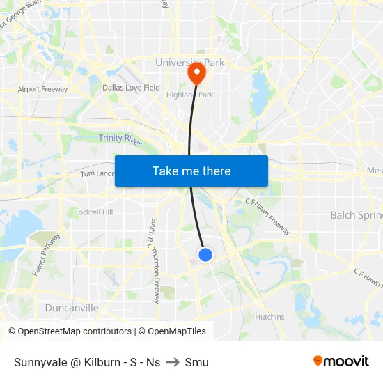 Sunnyvale @ Kilburn - S - Ns to Smu map