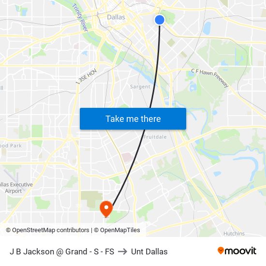 J B Jackson @ Grand - S - FS to Unt Dallas map