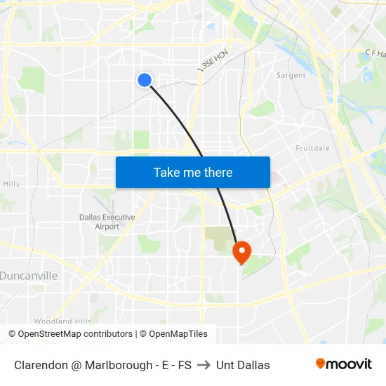 Clarendon @ Marlborough - E - FS to Unt Dallas map