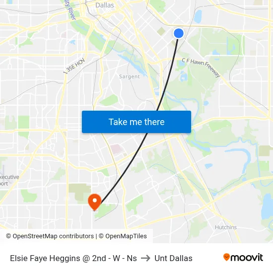Elsie Faye Heggins @ 2nd - W - Ns to Unt Dallas map