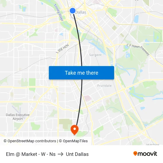 Elm @ Market - W - Ns to Unt Dallas map