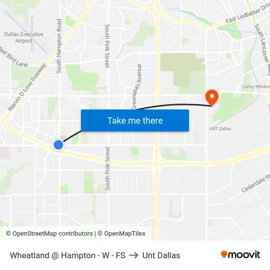 Wheatland @ Hampton - W - FS to Unt Dallas map