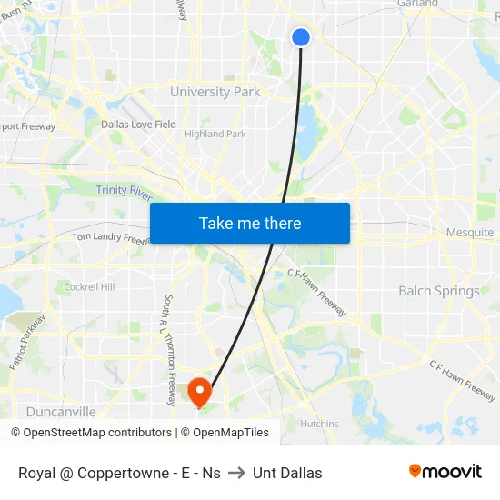 Royal @ Coppertowne - E - Ns to Unt Dallas map