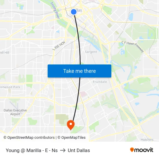 Young @ Marilla - E - Ns to Unt Dallas map