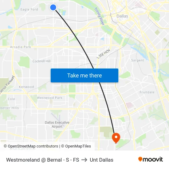 Westmoreland @ Bernal - S - FS to Unt Dallas map