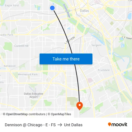 Dennison @ Chicago - E - FS to Unt Dallas map