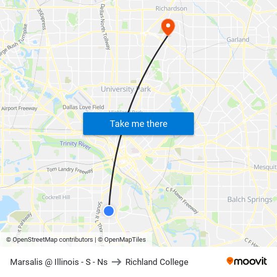 Marsalis @ Illinois - S - Ns to Richland College map