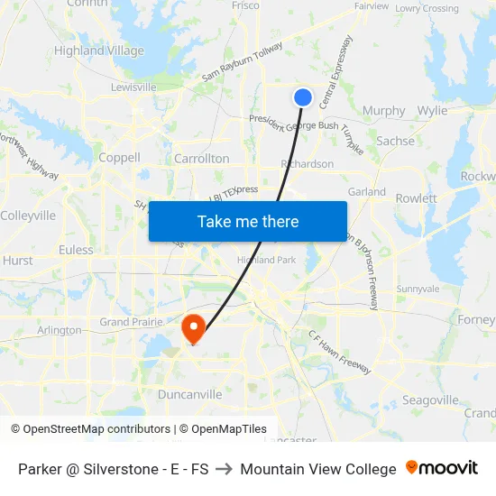Parker @ Silverstone - E - FS to Mountain View College map