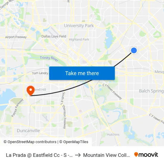 La Prada @ Eastfield Cc - S - Ns to Mountain View College map