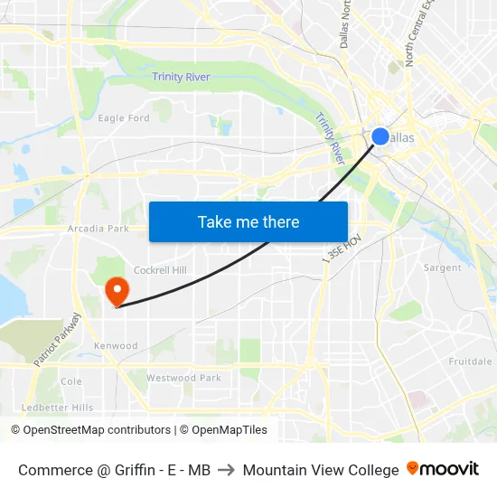 Commerce @ Griffin - E - MB to Mountain View College map