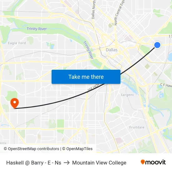 Haskell @ Barry - E - Ns to Mountain View College map