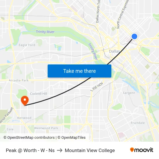 Peak @ Worth - W - Ns to Mountain View College map