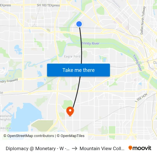Diplomacy @ Monetary - W - Ns to Mountain View College map