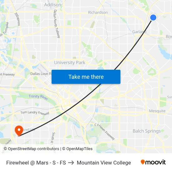 Firewheel @ Mars - S - FS to Mountain View College map