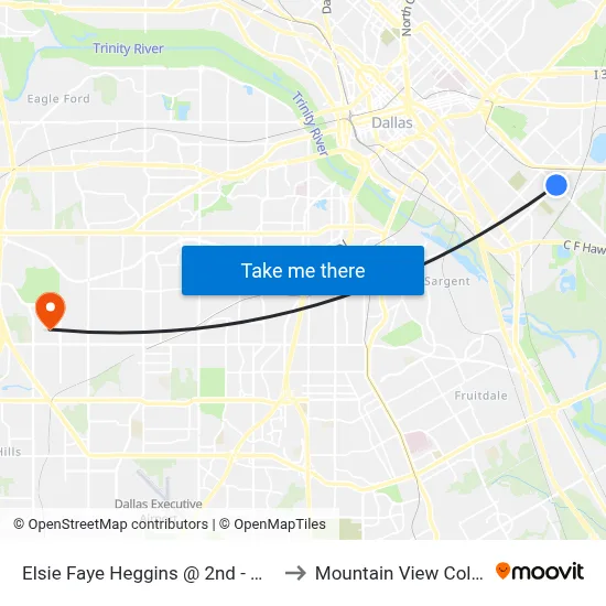 Elsie Faye Heggins @ 2nd - W - Ns to Mountain View College map