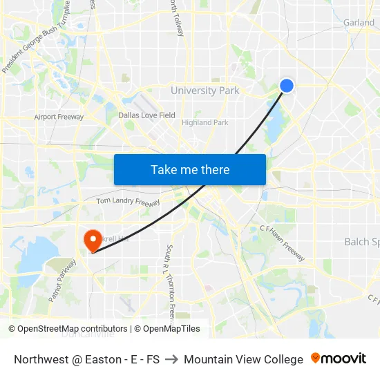 Northwest @ Easton - E - FS to Mountain View College map