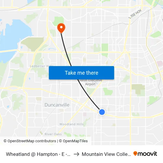 Wheatland @ Hampton - E - FS to Mountain View College map