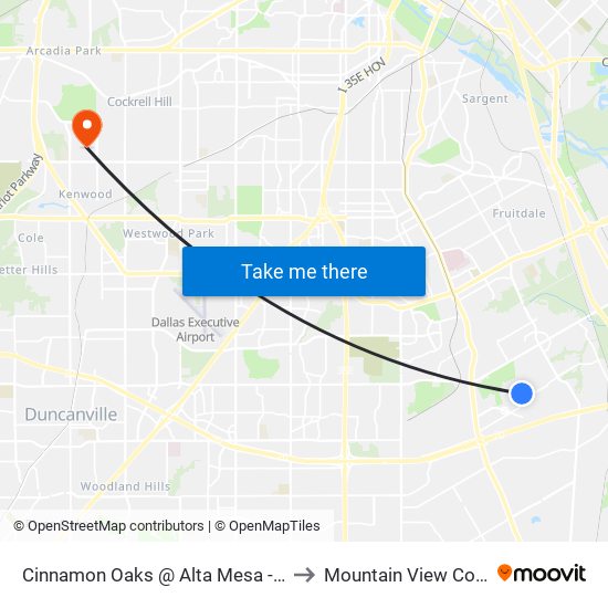 Cinnamon Oaks @ Alta Mesa - N - Ns to Mountain View College map