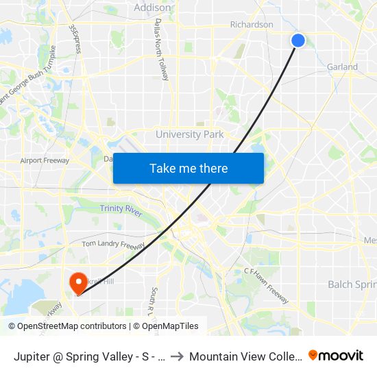 Jupiter @ Spring Valley - S - Ns to Mountain View College map