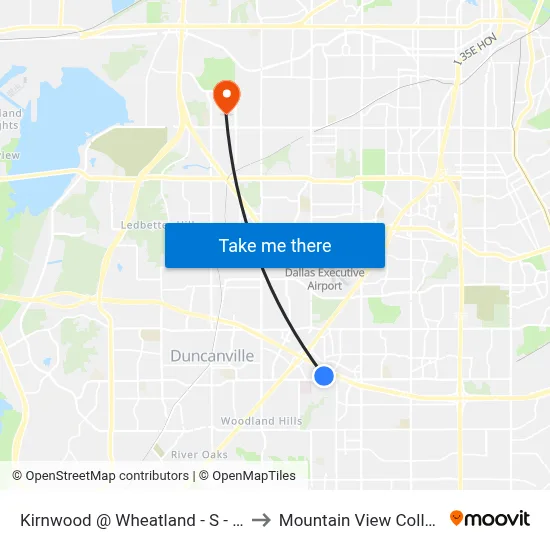 Kirnwood @ Wheatland - S - MB to Mountain View College map