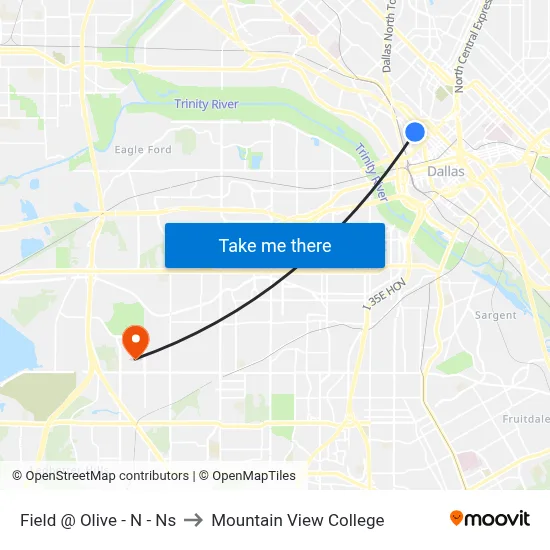 Field @ Olive - N - Ns to Mountain View College map