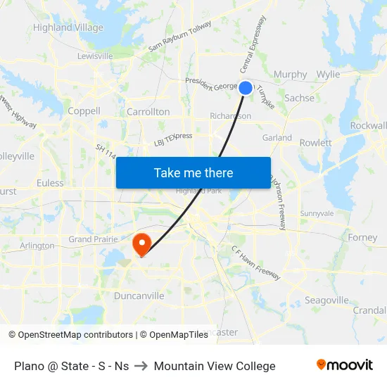 Plano @ State - S - Ns to Mountain View College map