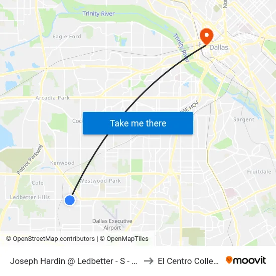 Joseph Hardin @ Ledbetter - S - FS to El Centro College map