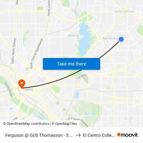 Ferguson @ GUS Thomasson - S - FS to El Centro College map