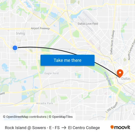 Rock Island @ Sowers - E - FS to El Centro College map