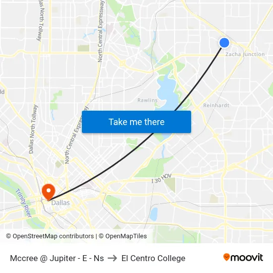 Mccree @ Jupiter - E - Ns to El Centro College map
