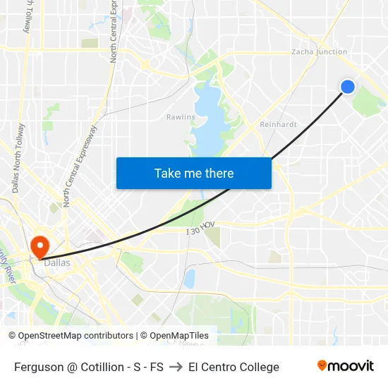 Ferguson @ Cotillion - S - FS to El Centro College map