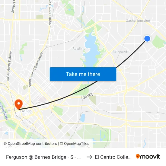 Ferguson @ Barnes Bridge - S - MB to El Centro College map
