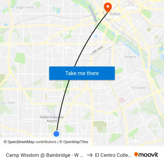 Camp Wisdom @ Bainbridge - W - FS to El Centro College map