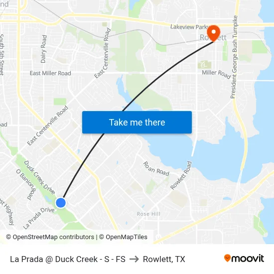 La Prada @ Duck Creek - S - FS to Rowlett, TX map