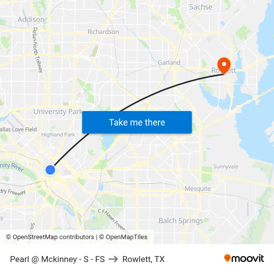 Pearl @ Mckinney - S - FS to Rowlett, TX map