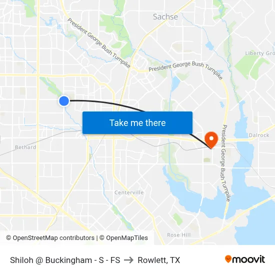 Shiloh @ Buckingham - S - FS to Rowlett, TX map