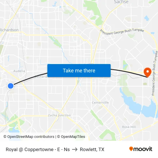 Royal @ Coppertowne - E - Ns to Rowlett, TX map