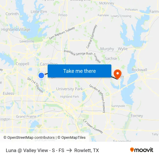 Luna @ Valley View - S - FS to Rowlett, TX map