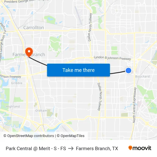 Park Central @ Merit - S - FS to Farmers Branch, TX map