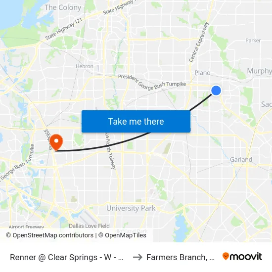 Renner @ Clear Springs - W - MB to Farmers Branch, TX map