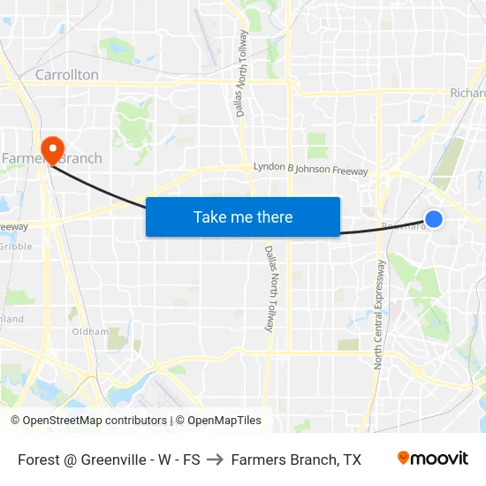 Forest @ Greenville - W - FS to Farmers Branch, TX map