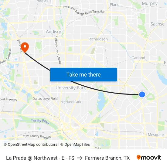 La Prada @ Northwest - E - FS to Farmers Branch, TX map