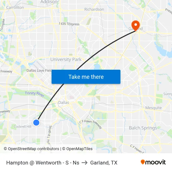 Hampton @ Wentworth - S - Ns to Garland, TX map