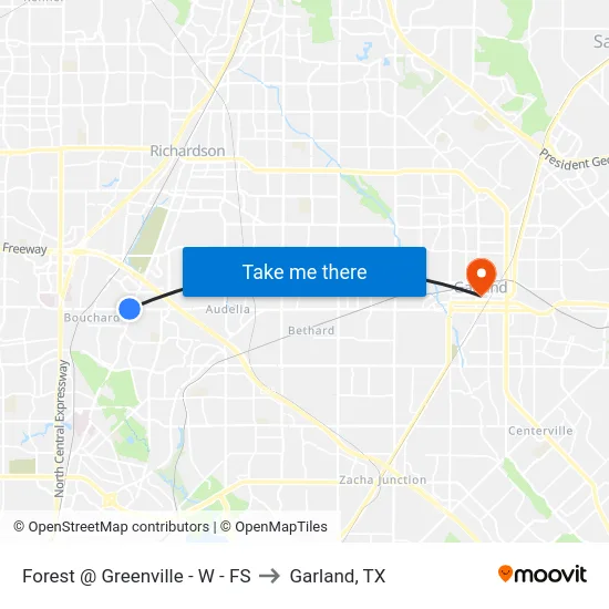 Forest @ Greenville - W - FS to Garland, TX map