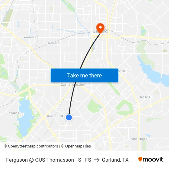 Ferguson @ GUS Thomasson - S - FS to Garland, TX map